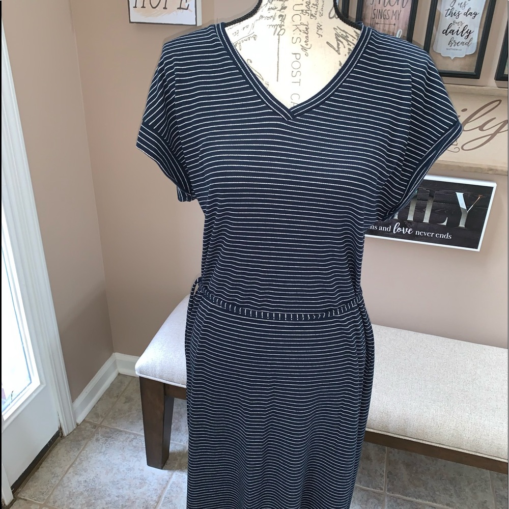 Missi Maxy Dress Blue /white Size L